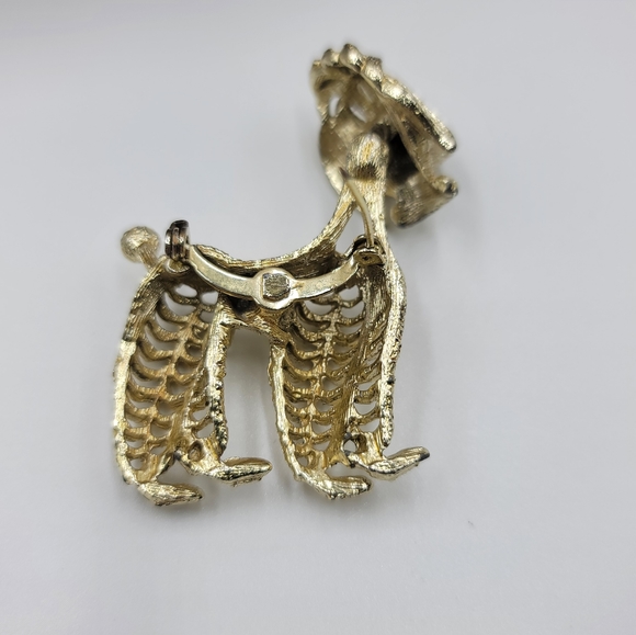Vtg Poodle Brooch bobble head - Picture 6 of 9